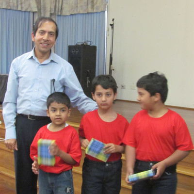 Abhinay kids at AHIA Seniors